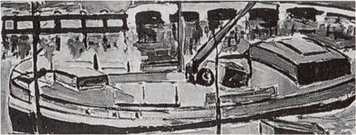Boat in a Canal by Theo van Doesburg